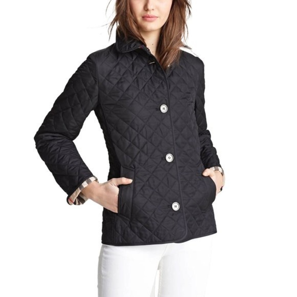 Burberry Brit Women’s Copford Black Diamond Jacket Size S EUC